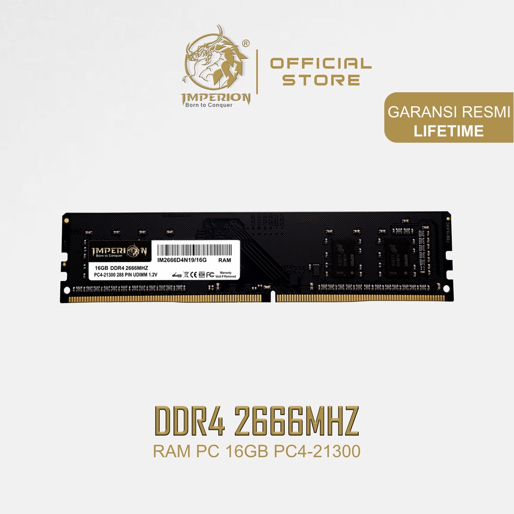 RAM IMPERION DDR4 16GB 2666MHz PC21300 RAM PC LONGDIMM (117)