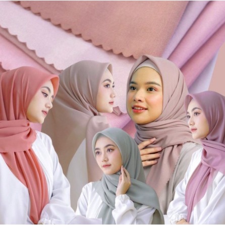 Hijab Segi Empat Bella Square Lasercut MURAH