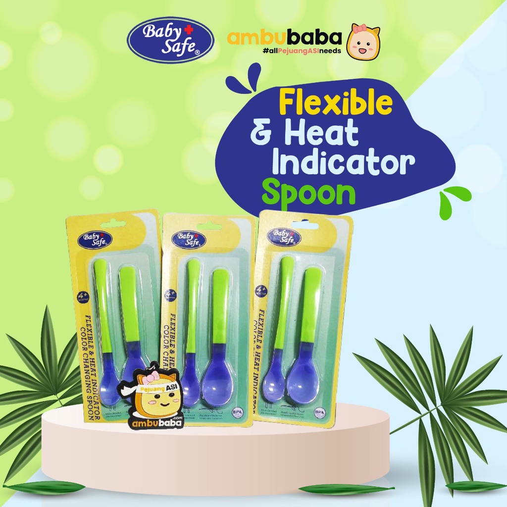 Baby Safe Flexible and Heat Indicator Spoon