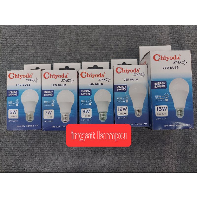 Lampu Bohlam Chiyoda Star Led Bulb 5w, 7w, 9w, 12w, 15w