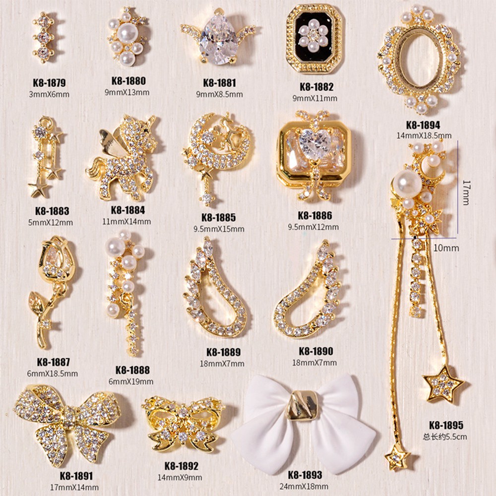 CHARMS Mxbeauty Hiasan Kuku 3d Diy Dengan Berlian Imitasi Untuk Nail Art Butterfly