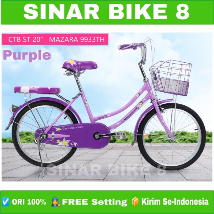 Sepeda Keranjang Anak Remaja Ukuran 20 Inch MAZARA 9933 TH