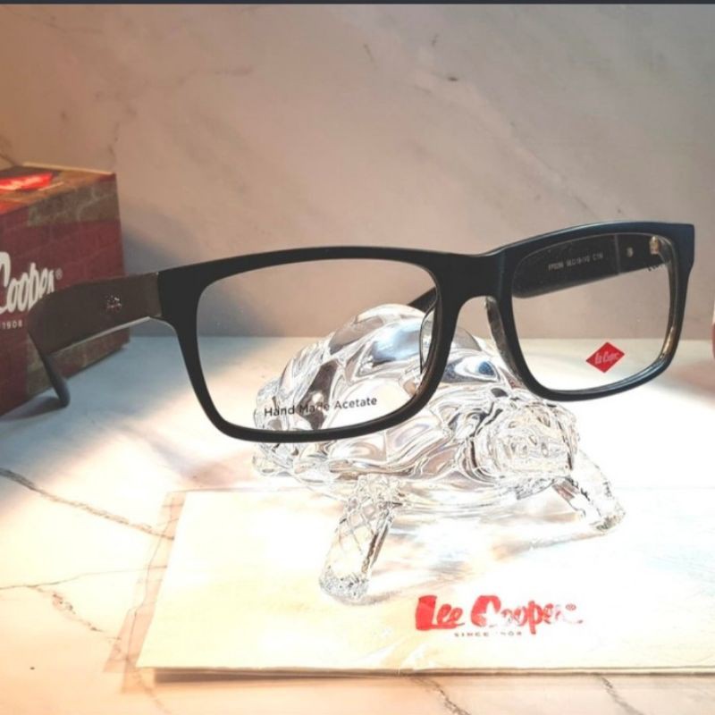 Kacamata Frame Original Lee Cooper FP0286C1M Matte Black Size Besar- Kacamata Frame Pria dan Wanita