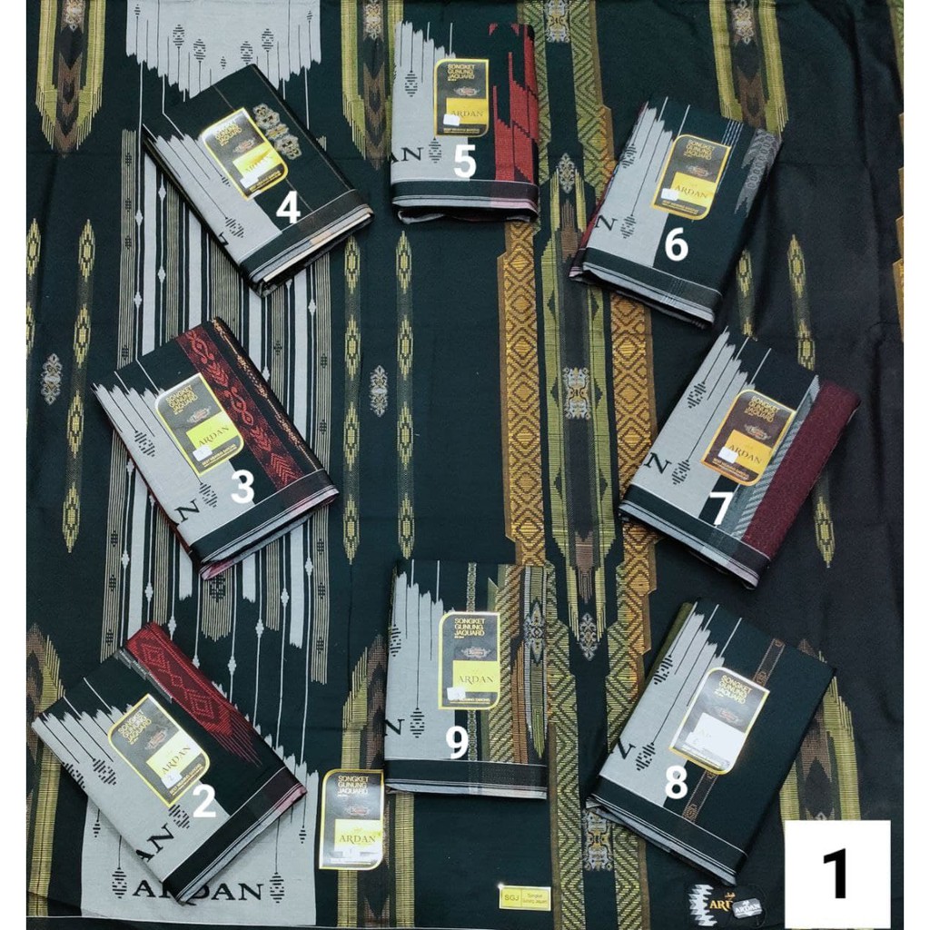 SARUNG ARDAN SGJ GOLD HITAM