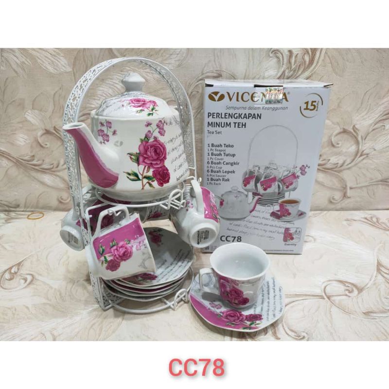 cangkir set vicenza, tea set vicenza cc77