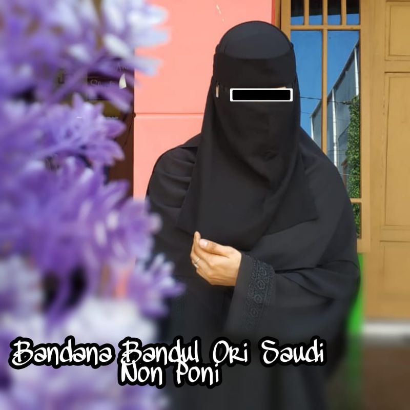 Cadar Bandana Bandul Saudi | Niqab Bandul Saudi Bedoon Essm | Niqab Bandana Poni Bandul