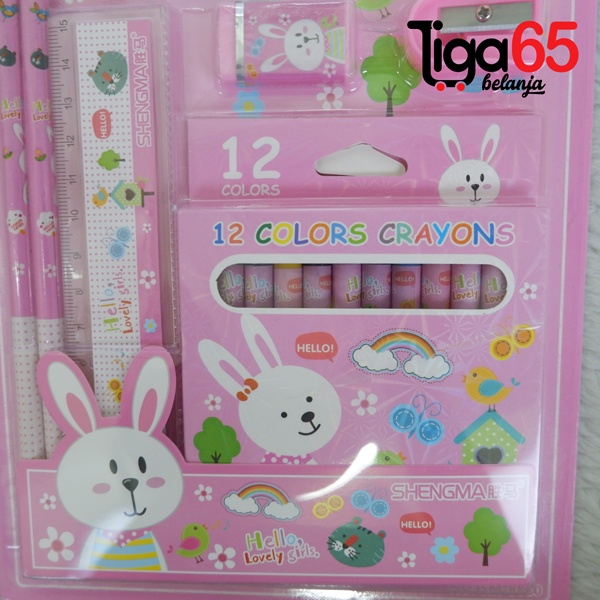 365 STATIONERY SET #40985 Buku &amp; Alat Tulis Anak / Karakter Fancy Gambar Lucu