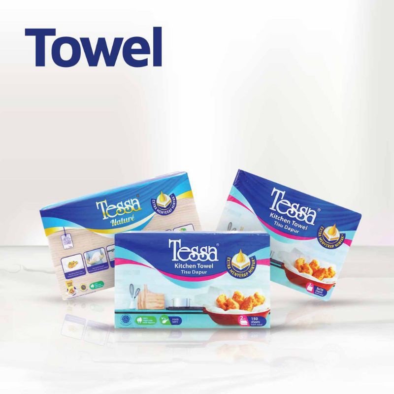 Tessa Towel Interfold Tissue (150 sheets x 2ply)