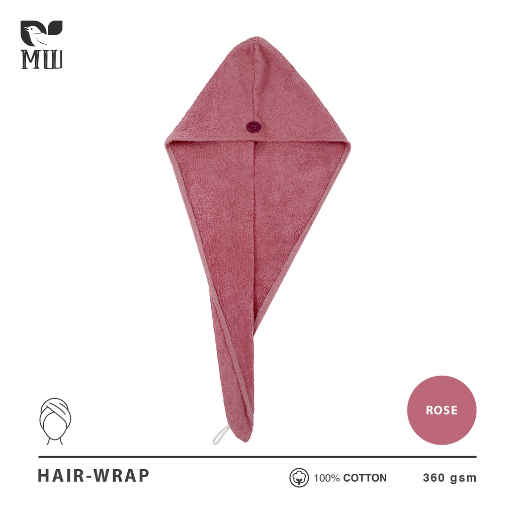 Hair Wrap Morning Whistle Handuk Kepala Dewasa 100% Premium Cotton | Hair Towel | Head Towel