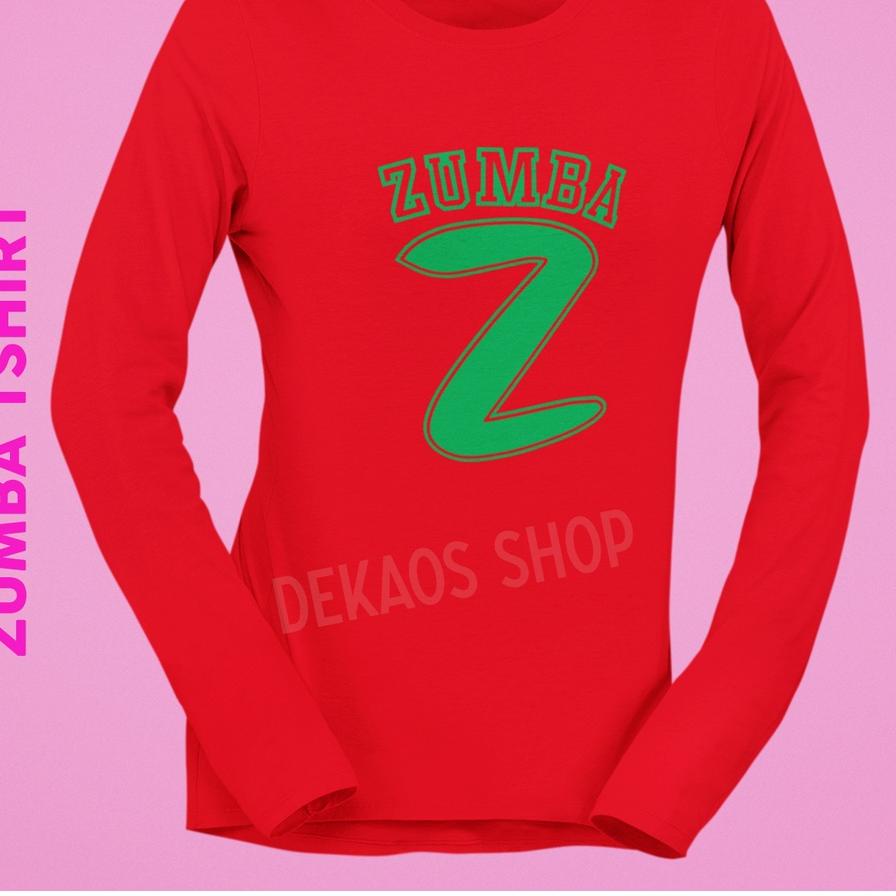 KAOS SENAM ZUMBA LENGAN PANJANG / SETELAN ZUMBA / ATASAN ZUMBA / BAJU SENAM WANITA / KAOS AEROBIC LE