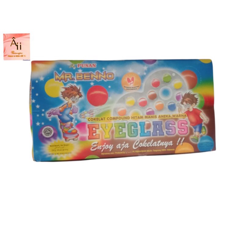 

1pak permen kacamata pusan @6gr x 40pcs permen jadul permen kacamata