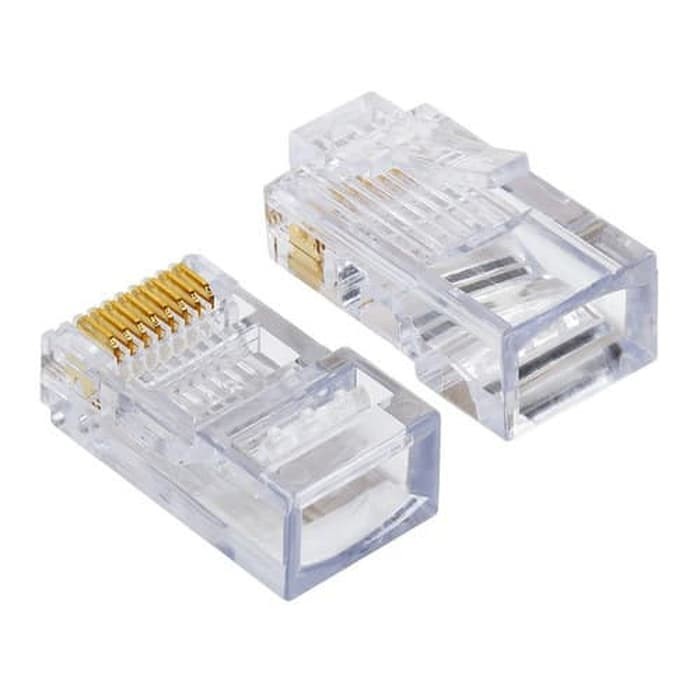 CONEKTOR ETHERNET RJ45 CAT5 JACK KONEKTOR RJ45 KEPALA KABEL UTP LAN RJ45