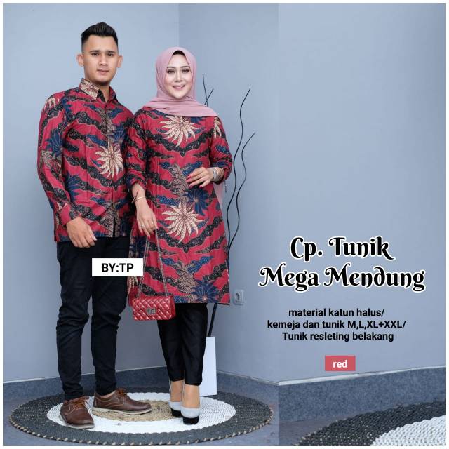 Tunik  dan kemeja mega mendung