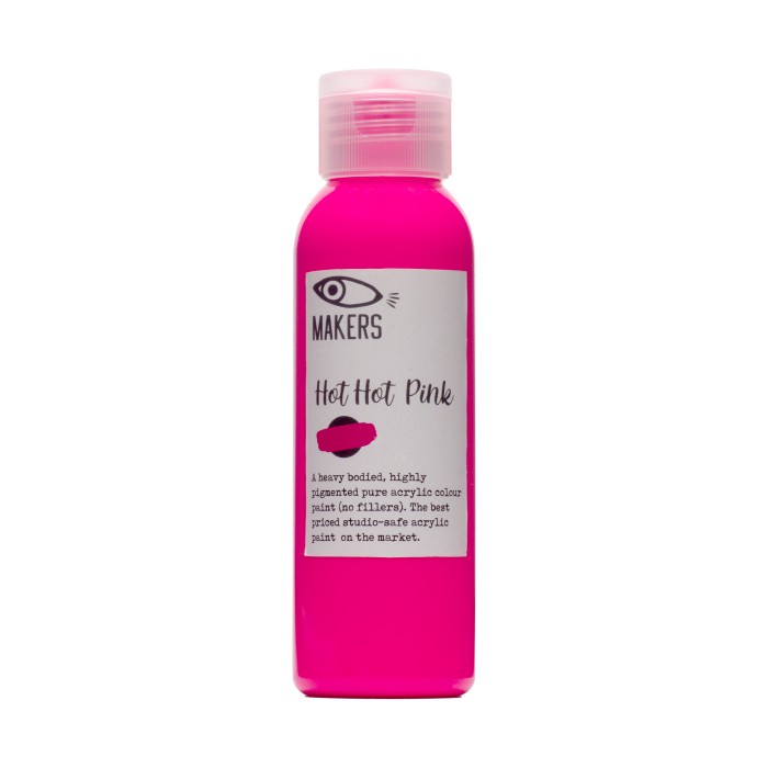 

Hot, Hot Pink Acrylic Paint 100ml
