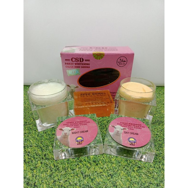 PAKET CREAM SUSU DOMBA MDS // CSD MDS PINK &amp; GOLD ORIGINAL 30 GRAM