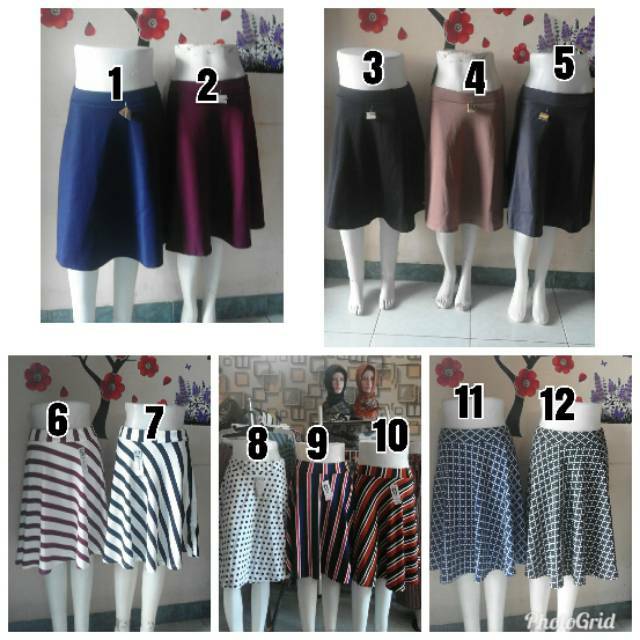 Rok Payung Klok Pendek Motif N00