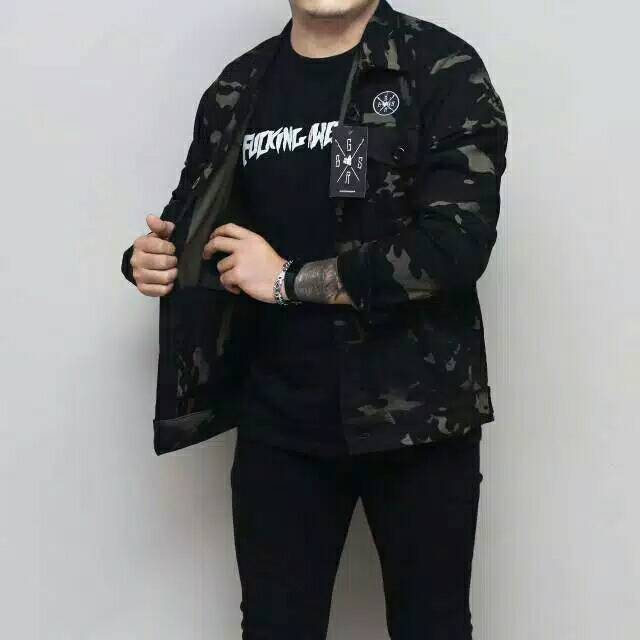 Terbaru Jaket Kemeja camo/jaket loreng /jalet ori bgsr Gratis ongkir