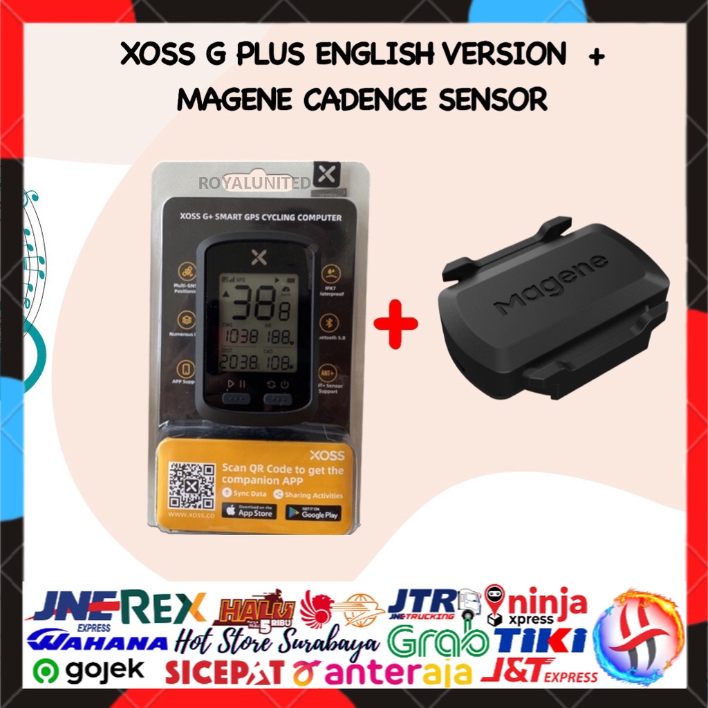 GPS Speedometer XOSS G+ G Plus Paket Magene Cadence S3+ BERKUALITAS