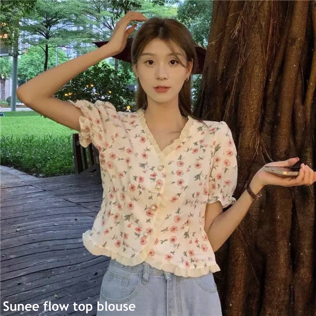 Sunee flow top blouse - Thejanclothes