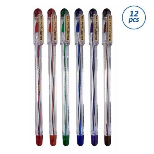 

ATH Pen Faster C600 Cabut Tinta Tahan Lama Lusin-12 Pcs
