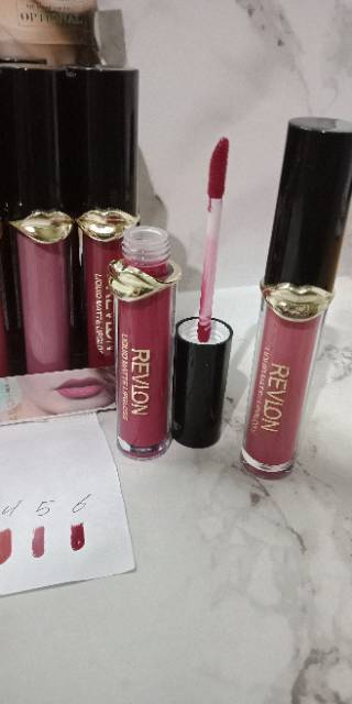 PROMO 6PCS LIP GLOSS MATTE REVLON MATTE / SWEET TIME COLOR HARUM STOBERRY NO.R-8001