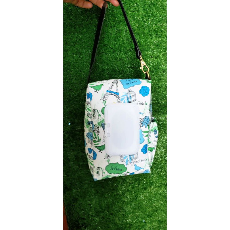 tempat tisu basah, tempat tisu kering pouch 3 in 1 hand sanitizer