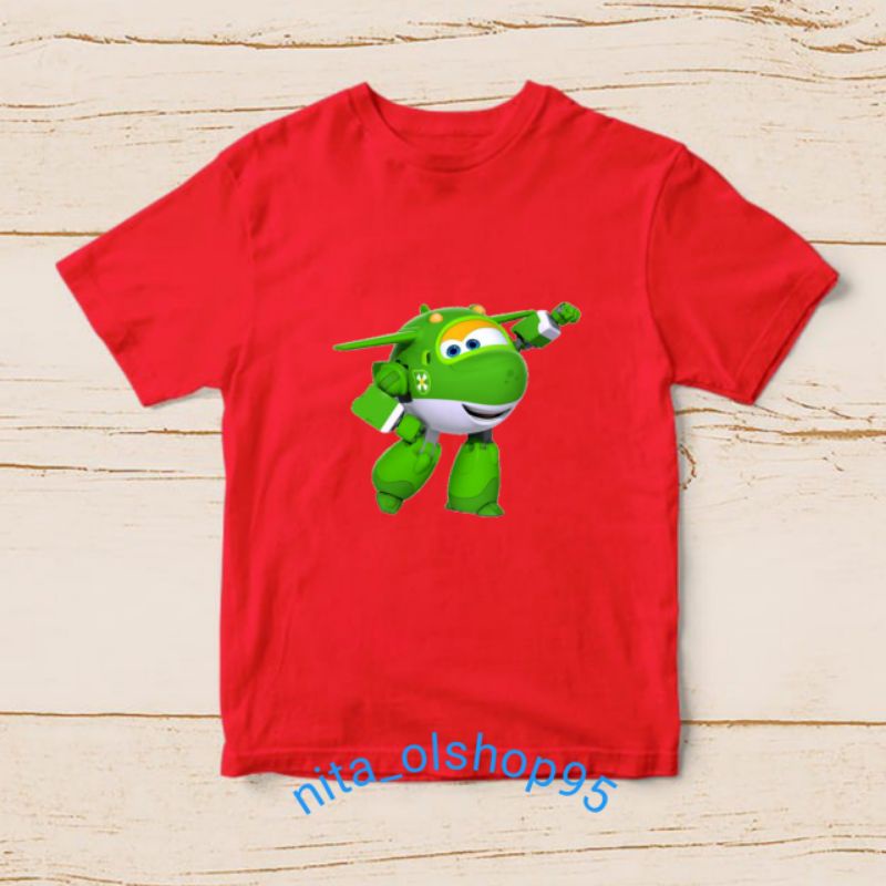 baju superwings baju anak karakter super wings