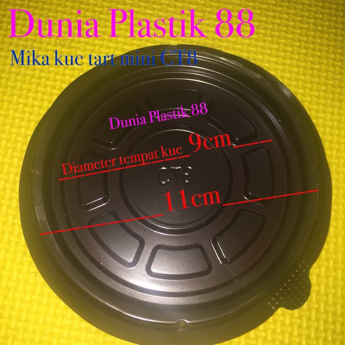 p MIKA CT8 box plastik tempat kue cake bolu tart tumpeng kecil bulat DP