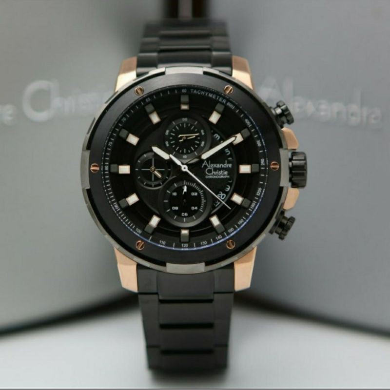 ALEXANDRE CHRISTIE AC 6528MC BLACK ROSEGOLD