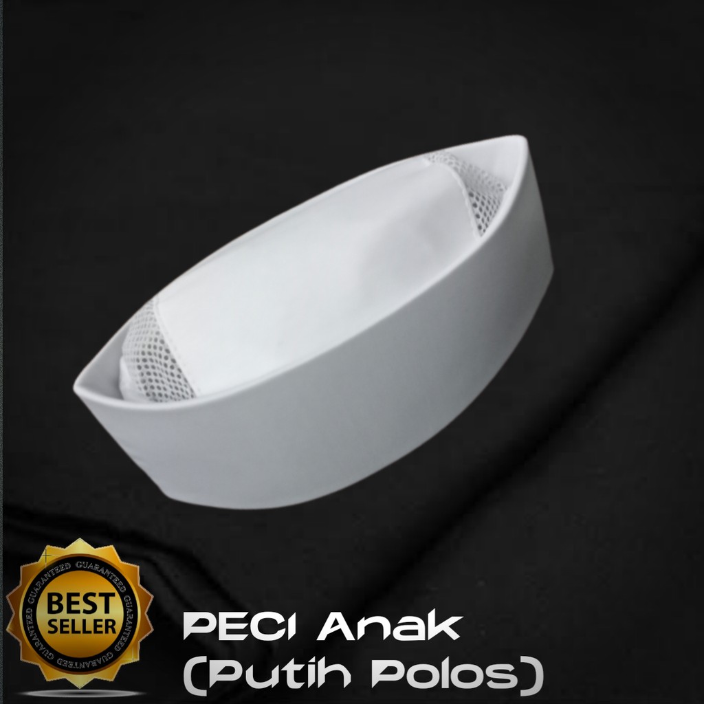 Peci anak spon putih