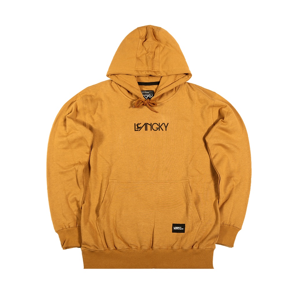 Jaket Sweater Hoodie Pria Wanita Unisex Langky Katun Bwcf Deer Hitam Kuning