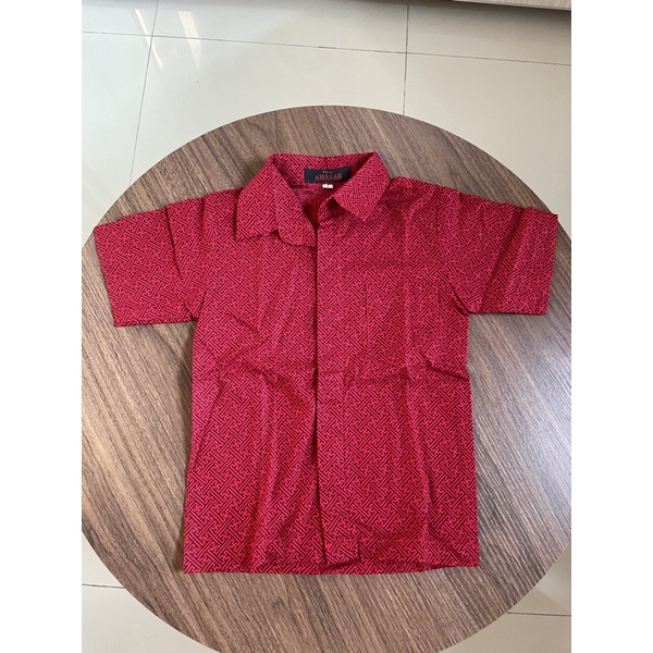 PRELOVED KEMEJA POLO BATIK ANAK COWOK BALITA BISA UNTUK CNY 2022 CHEONGSAM