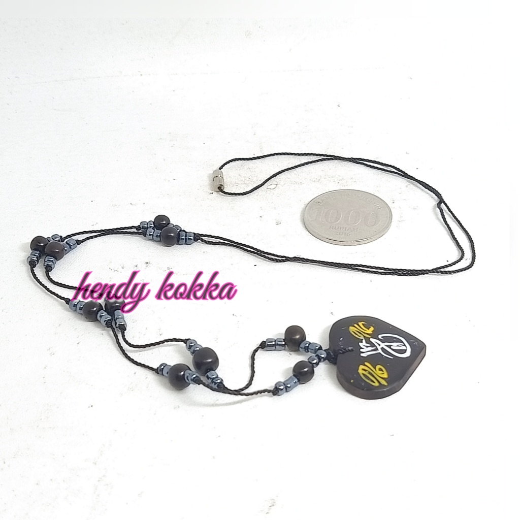 GROSIR 10pcs kalung manik kokka kauka love manik ukir HTAM