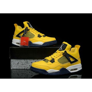 yellow air jordan 4