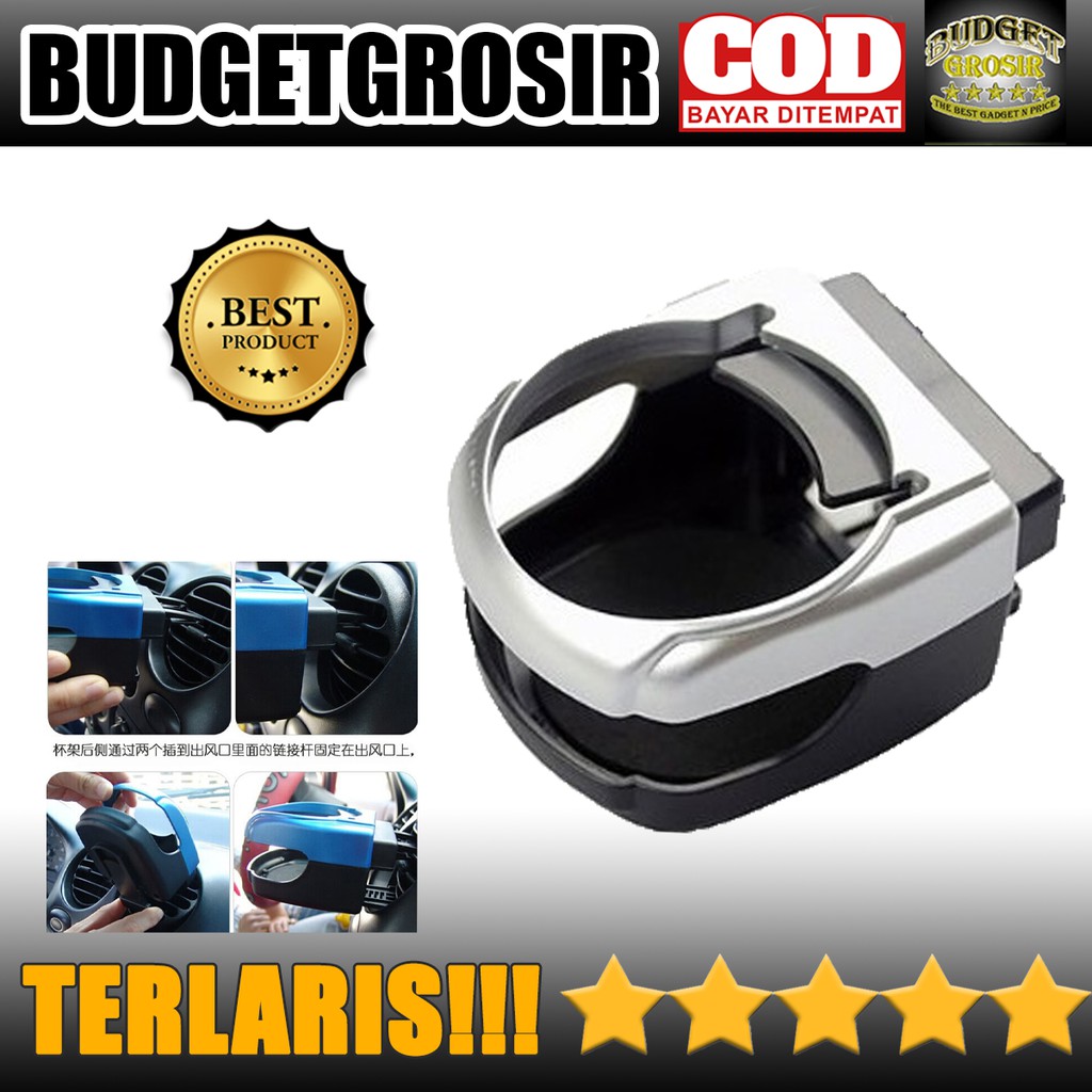 Tempat Minuman Kaleng Mobil Car Air Vent Drink Holder  -KMS-53