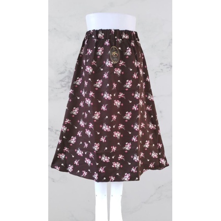 Flower skirt  / rok midi kekinian