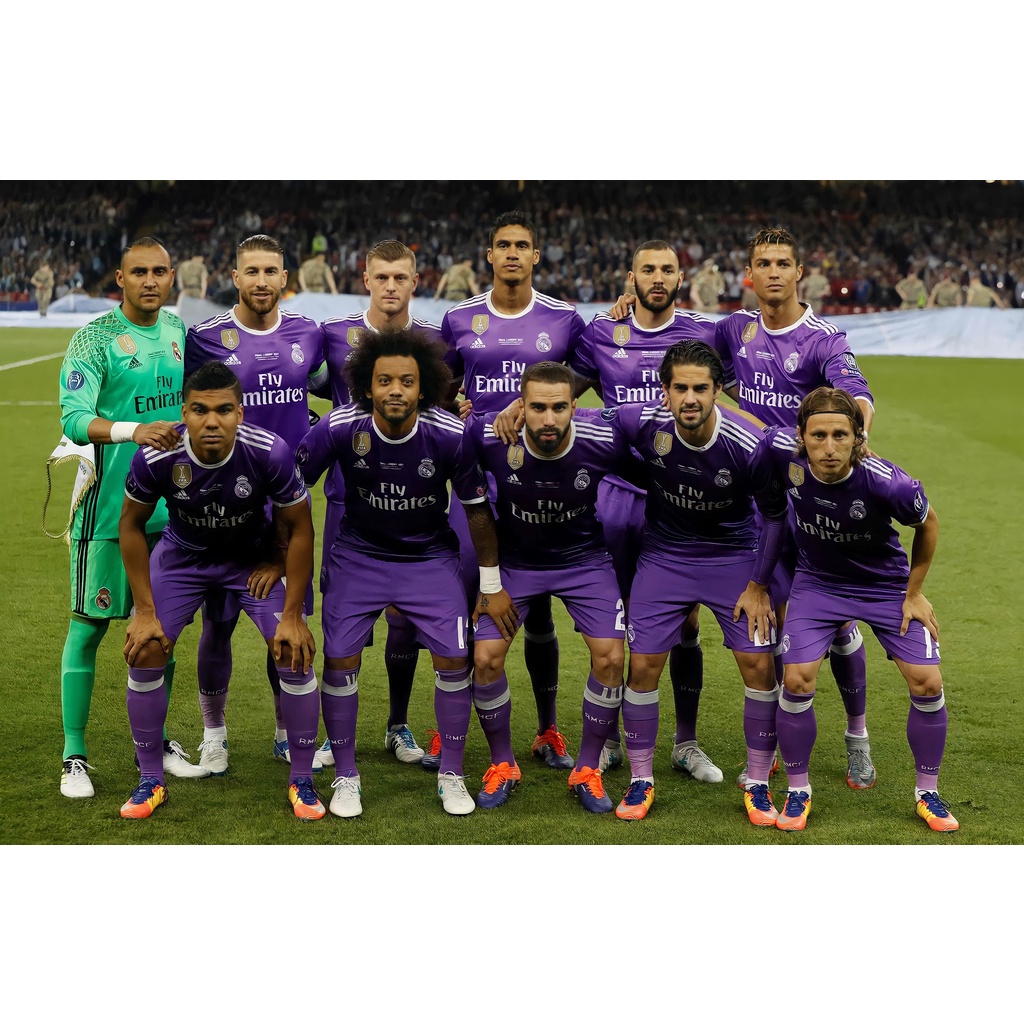 POSTER BOLA REAL MADRID (BISA CUSTOM GAMBAR)