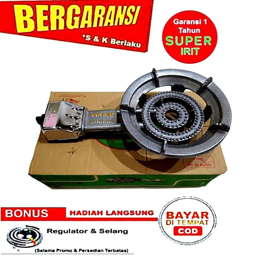 Kompor Cor 1 Tungku Sunrise SR 30 Auto