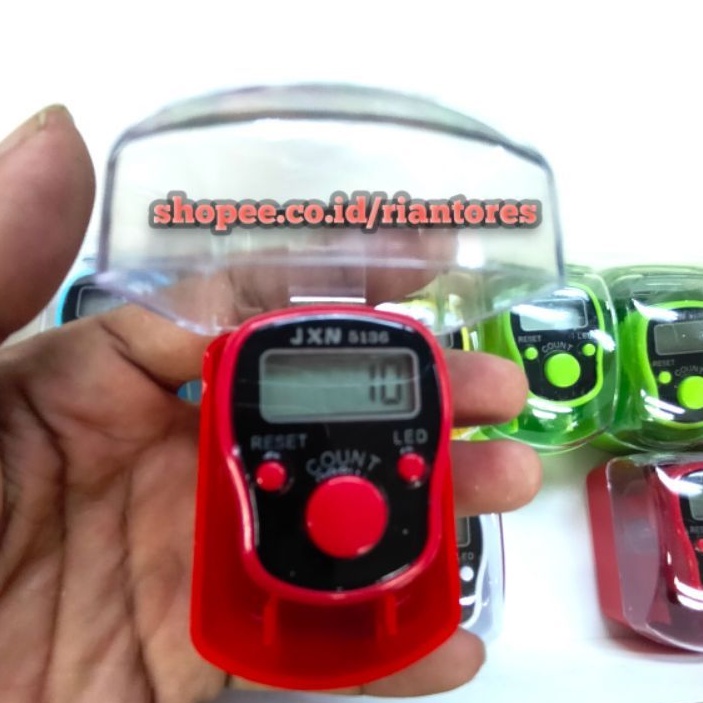 Tasbih digital lampu mini finger counter jxn51336