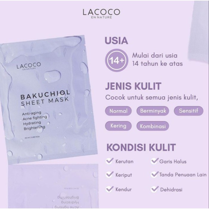 PROMI Lacoco Bakuchiol Series | Essence Day Cream Night Cream Sheet Mask Lacoco