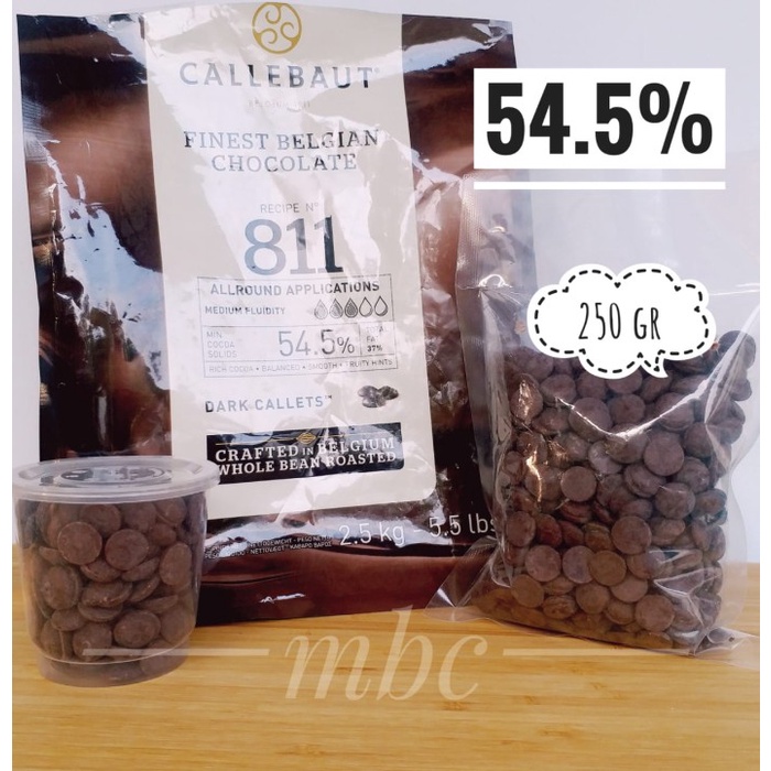

Jual Callebaut 811 Dark Chocolate 54.5% - 250 Gram