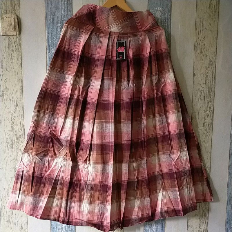ROK FLANEL IMPORT PANJANG/ROK KOTAK FLANEL PANJANG/ROK FLANEL IMPORT MURAH/ROK SEMIWOL-Pict 12