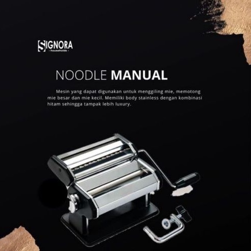 Signora Noodle Maker/Noodle Maker Signora/Alat Penggiling Mie/Penggiling Kulit Molen/Penggiling Kuli