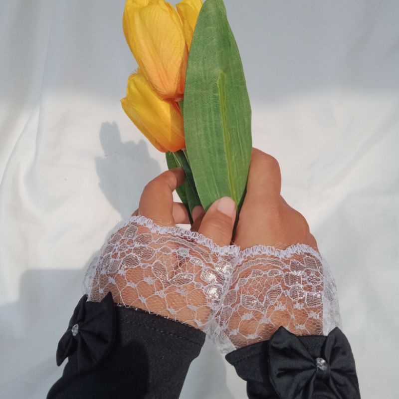 Handsock pita renda Manset renda Manset pita