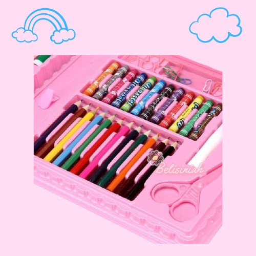 

Murah Crayon Set 86 Pcs Pensil Warna / Colouring Set Stationary Kado Anak Berkualitas