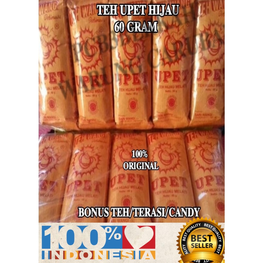 

Teh Upet Hijau aroma Melati 60 Gram BONUS Pilih