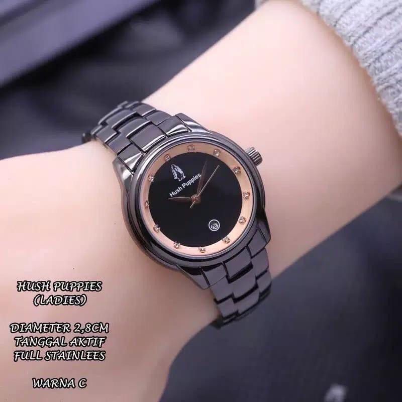 [BW] COD✅ JAM TANGAN WANITA SUPER PREMIUM TANGGAL AKTIF STAINLISS STEEL HP-9651