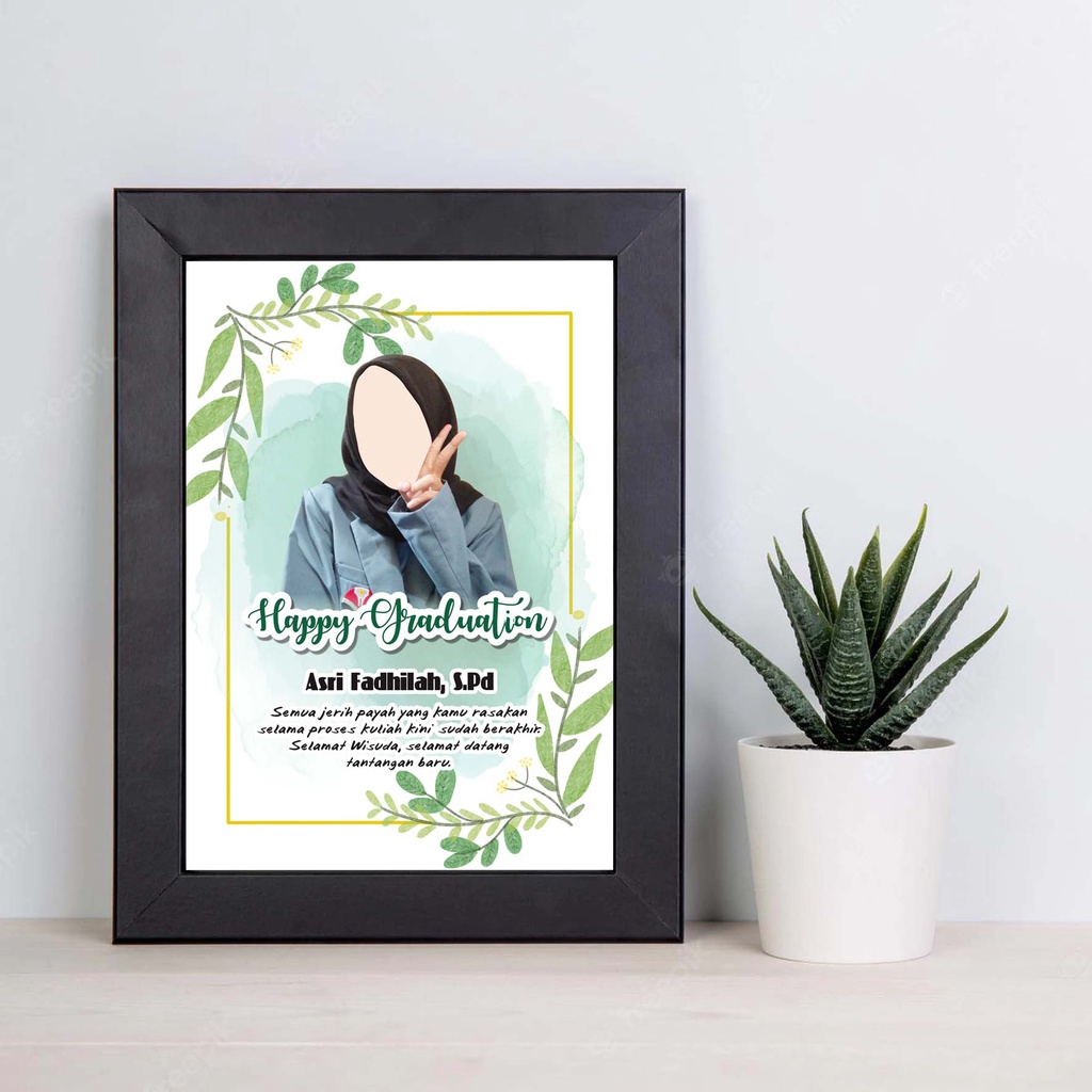 Frame Kado Wisuda / Tanpa PO / Kado Wedding / Kado Ultah