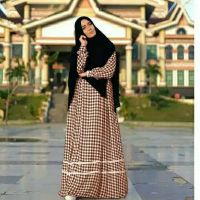 Gamis katun jepang ori premium renda