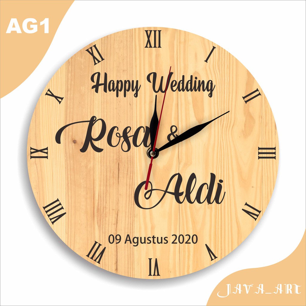 JAM DINDING CUSTOM KADO PERNIKAHAN JAM DINDING KAYU KADO JAM DINDING CUSTOM KADO PERNIKAHAN JAM DINDING KAYU KADO